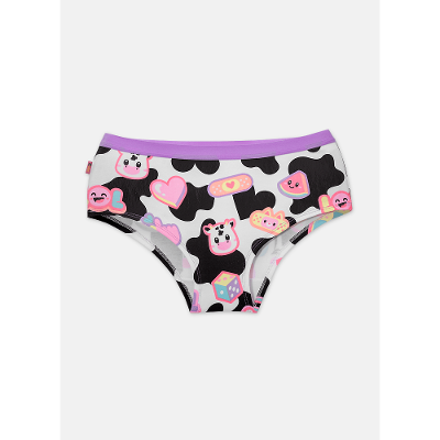 Calcinha Caleçon Feminina Algodão Vaca Patches