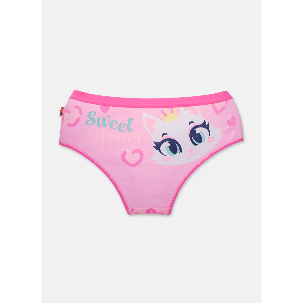 Calcinha Boneca Feminina Algodão Gata Romântica - 2