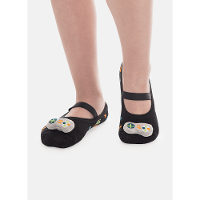 Meia Sapatilha Antiderrapante Menino com Aplique Led Controle - 1