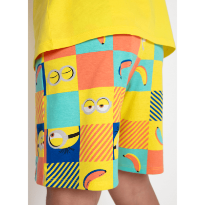 Pijama Manga Curta Algodão Teen Unissex Minions
