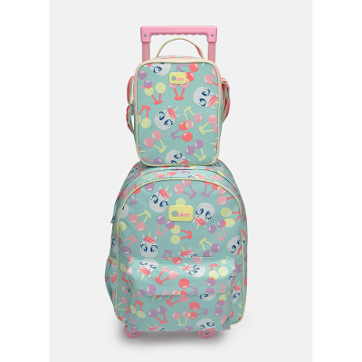 Kit Mochila + Lancheira Unicórnio Cherry