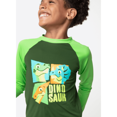 Camiseta Manga Longa Menino Teen Dino Trio