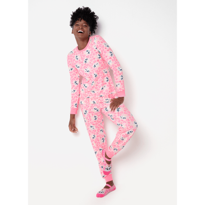 Pijama Manga Longa Ultra Visco Feminino Gata Romântica