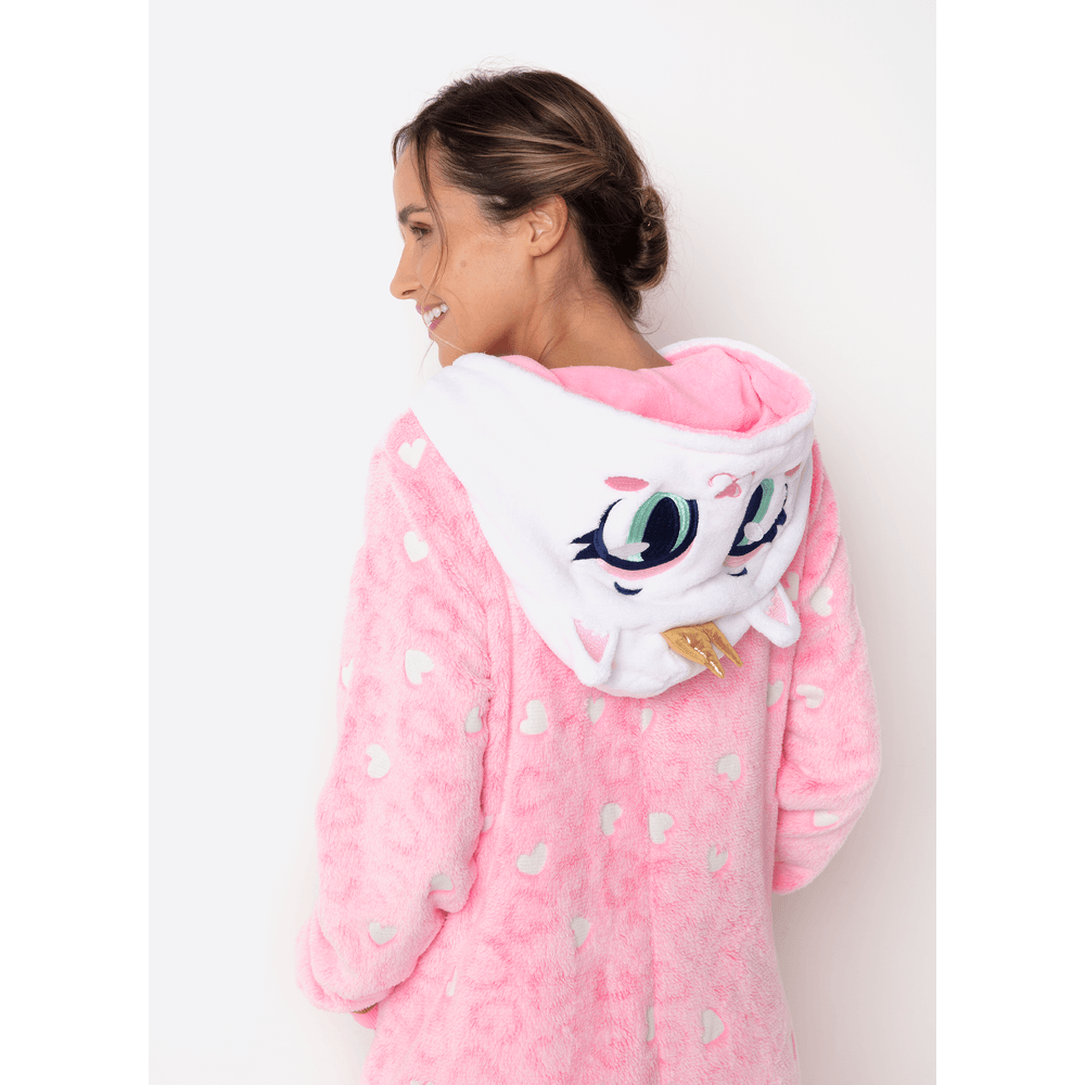 Macacão Manga Longa Soft Feminino Gata Romântica - 4