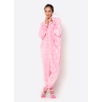 Macacão Manga Longa Soft Feminino Gata Romântica