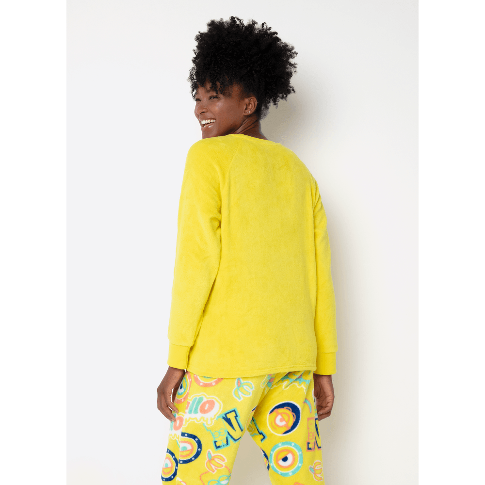 Pijama Manga Longa Soft Unissex Adulto Minions - 3