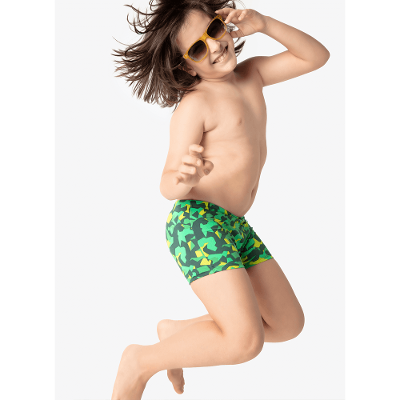 Sunga Boxer com Proteção Solar Menino Camaleão