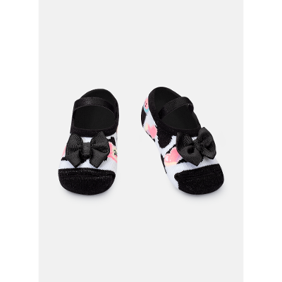 Meia Sapatilha Antiderrapante Bebê Vaca Patches