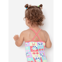 Maiô com Proteção Solar Bebê Menina Unicórnio Cherry - 4