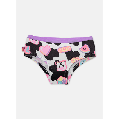 Calcinha Caleçon Algodão Menina Vaca Patches