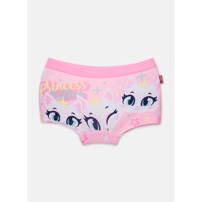 Calcinha BodyShorts Algodão Menina Gata Romântica