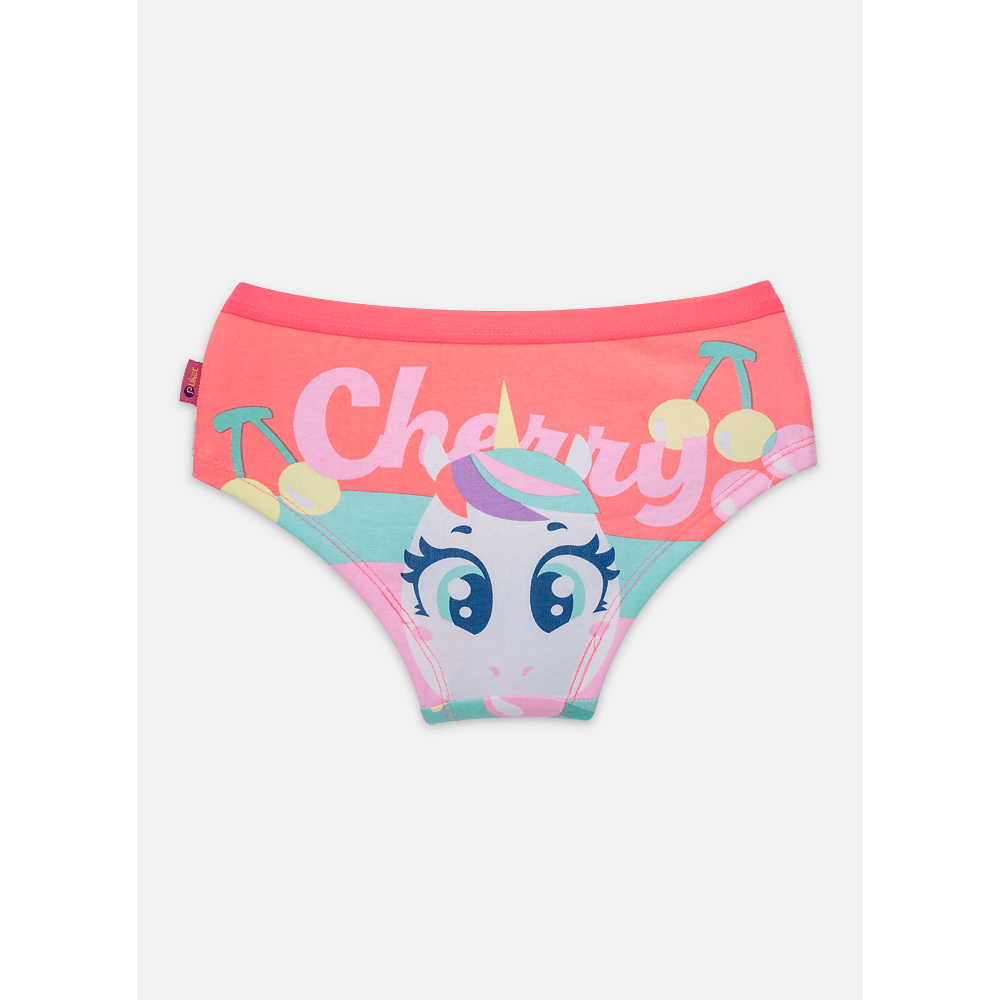 Calcinha Caleçon Algodão Menina Unicórnio Cherry - 2