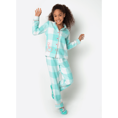 Pijama Manga Longa Flanelado Menina Teen Cherry