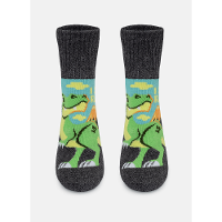 Meia Botinha Antiderrapante Menino Dino Trio - 1