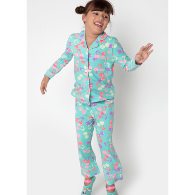Pijama Manga Longa Viscolycra Menina Unicórnio Cherry