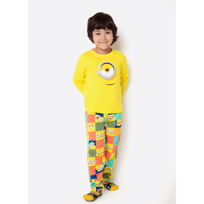 Pijama Manga Longa Unissex Minions