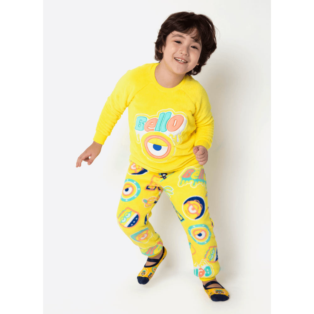Pijama Manga Longa Soft Unissex Kids Minions - 2