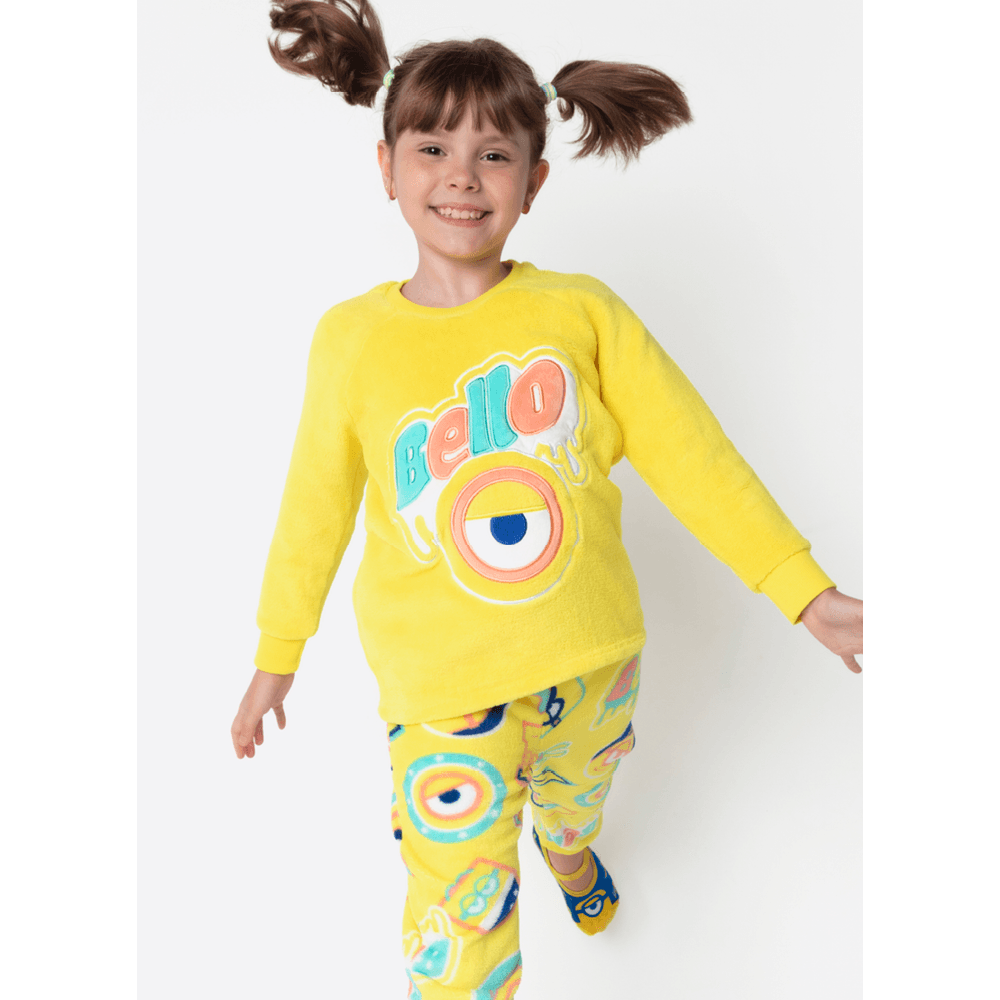 Pijama Manga Longa Soft Unissex Kids Minions - 3