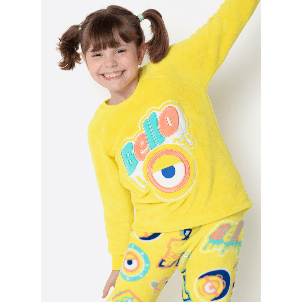 Pijama Manga Longa Soft Unissex Kids Minions - 5