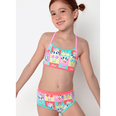 Biquíni Menina Unicórnio Cherry