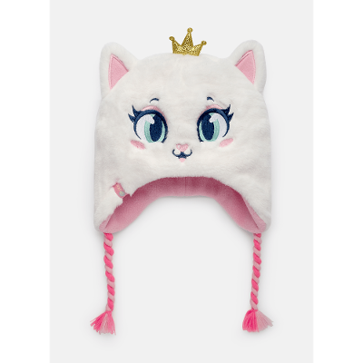 Gorro Bebê Menina Gata Romântica