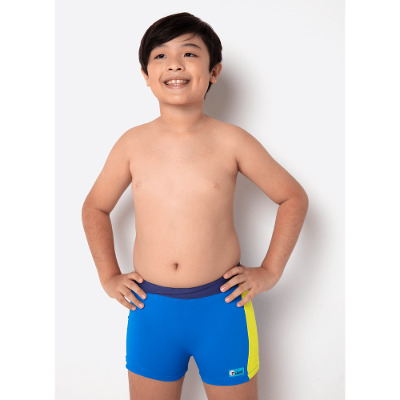 Sunga Boxer Menino Teen Azul Color Block