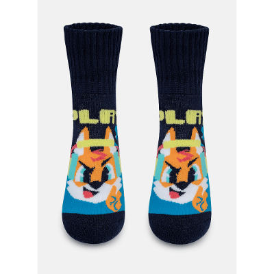 Meia Botinha Antiderrapante Menino Raposa Gamer