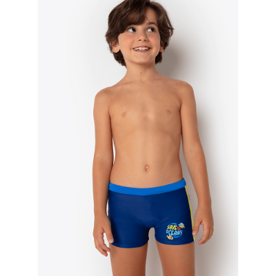 Sunga Boxer Menino Fundo do Mar