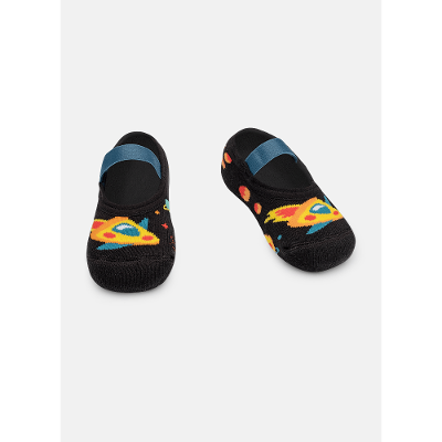 Meia Sapatilha Antiderrapante Bebê Menino Space Food