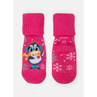 Meia Botinha Antiderrapaante Bebê Menina Pinguim - 1