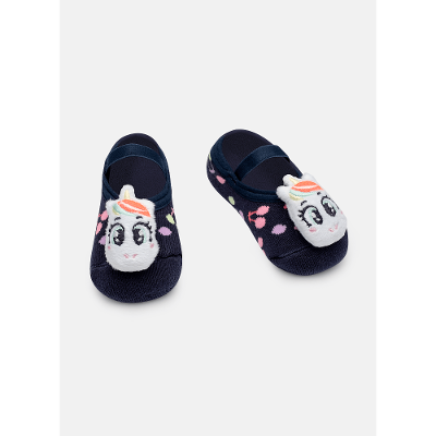 Meia Sapatilha Antiderrapante Bebê Menina Unicórnio Cherry com LED