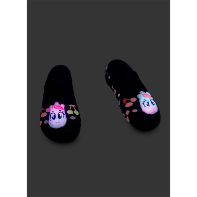 Meia Sapatilha Antiderrapante com LED Menina Unicórnio Cherry