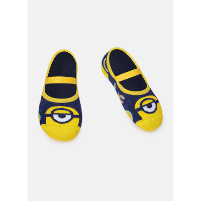 Meia Sapatilha Antiderrapante Unissex Minions