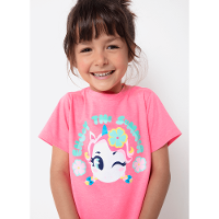 Pijama Manga Curta Menina Unicórnio Aloha - 2