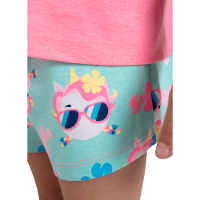 Pijama Manga Curta Menina Unicórnio Aloha