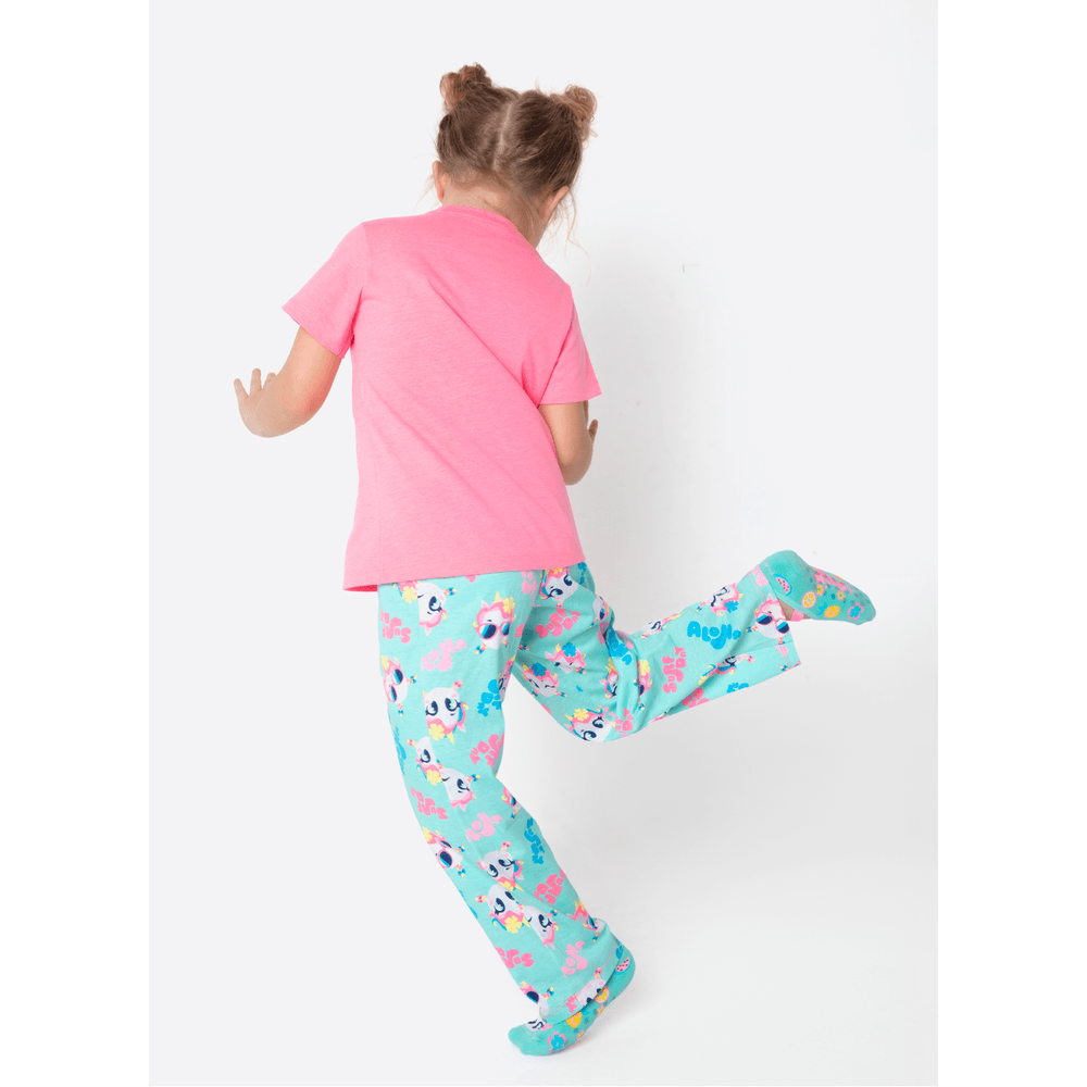 Pijama Manga Curta Menina Unicórnio Aloha - 4