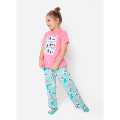 Pijama Manga Curta Menina Unicórnio Aloha