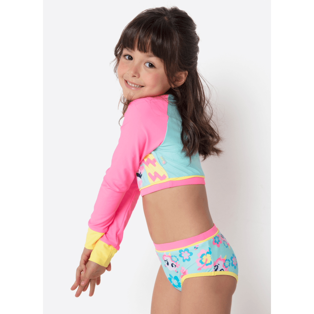Conjunto Cropped e Calcinha Menina Unicórnio Aloha - 2