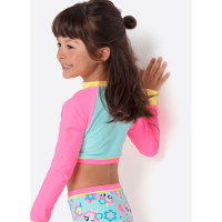 Conjunto Cropped e Calcinha Menina Unicórnio Aloha - 3