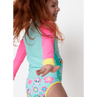 Camiseta Manga Longa Menina Unicórnio Aloha - 3