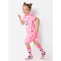 Camisola Manga Curta Viscolycra Menina Vaca Romântica - 2