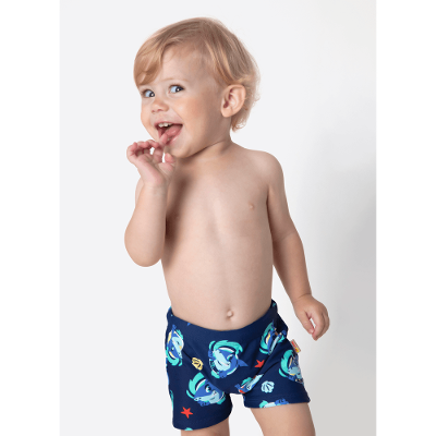 Sunga Boxer Bebê Menino Tubarão Aloha