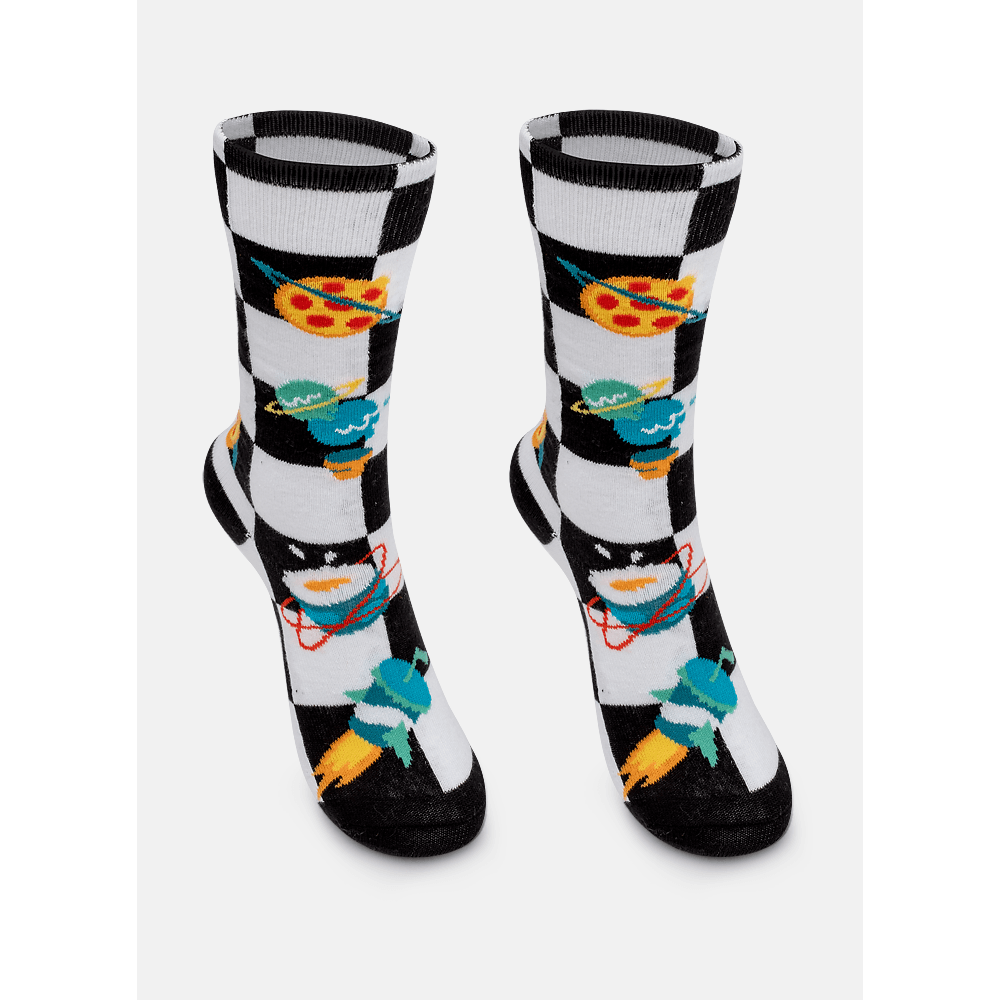 Meia Cano 3/4 Menino Space Food - 2