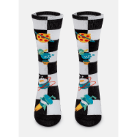 Meia Cano 3/4 Menino Space Food - 1