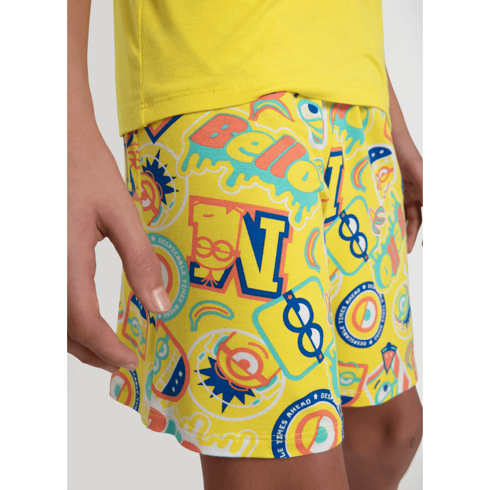 Pijama Curto Pijama Manga Curta Viscolycra Masculino - 3