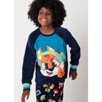 Pijama Manga Longa Soft Menino Raposa Gamer - 2