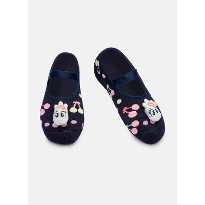 Meia Sapatilha Antiderrapante com LED Feminina Unicórnio Cherry