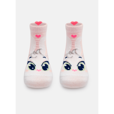 Meia Soquete Bebê Menina Coelha Romântica