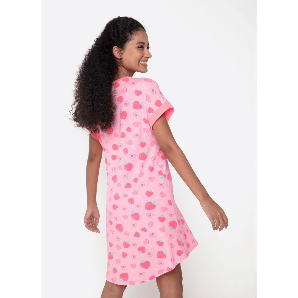 Camisola Manga Curta Viscolycra Feminino Vaca Romântica - 2