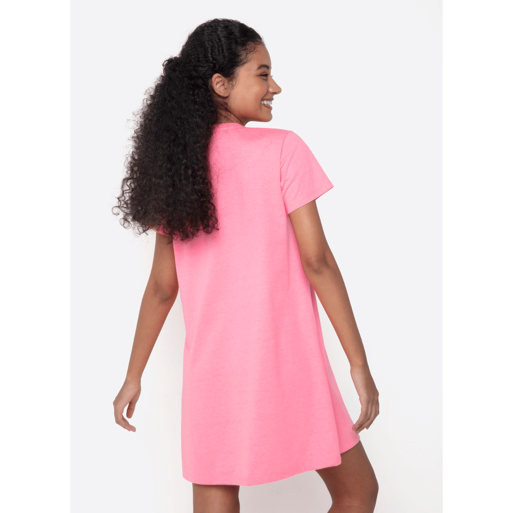 Camisola Manga Curta Algodão Feminina Unicórnio Aloha - 2